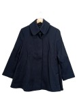 Vorschaubild 1 von Übergangsmantel Damen Gr. 34 XS Dunkelblau Kragenmantel Viskose