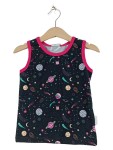 Vorschaubild 1 von Tanktop Kinder Gr. 92 Schwarz Space Planeten Sterne Mädchen