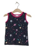 Vorschaubild 1 von Kinder Tank Top Weltraum Planeten Gr. 92 Schwarz Pink