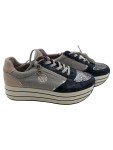 Vorschaubild 1 von Sneaker low Gr. 40 grau Reißverschluss Snake