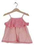 Vorschaubild 1 von Sommerkleid Mädchen Gr. 102/104 Rosa Gestreift Rüschen Sommer