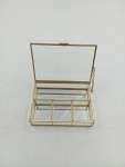 Vorschaubild 2 von Schmuckschatulle Glas Goldfarben Organizer Box