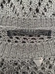 Vorschaubild 3 von Damen Pullover Lochmuster Gr. 38 Grau