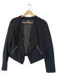 Vorschaubild 1 von Blazer Gr. 32 schwarz Reißverschluss Cropped