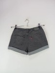Vorschaubild 2 von Jeans Shorts Kinder Gr. 158 Grau Cuffed Denim