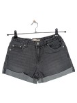 Vorschaubild 1 von Jeans Shorts Kinder Gr. 158 Grau Cuffed Denim