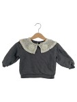 Vorschaubild 1 von Pullover Gr. 86 Grau Spitzenkragen Romantisch