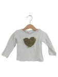 Vorschaubild 1 von Baby Langarmshirt Gr. 82 Weiß Herz