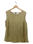 Vorschaubild 1 von Damen Top Gestreift Gr. 48 Goldfarben Casual