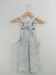 Vorschaubild 2 von Jeanskleid Kinder Gr. 152 Blau Baumwolle Elasthan Uni Casual Freizeit Knopf