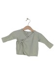 Vorschaubild 1 von Baby Pullover Gr. 56 Baumwolle Grün Rippstrick