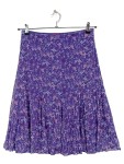 Vorschaubild 1 von Wickelrock Gr. 38 Lila Blumenmuster Midirock