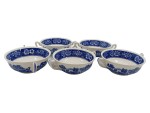 Vorschaubild 1 von Suppentasse Blau Weiß Blumenmuster 4er Set
