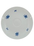 Vorschaubild 1 von Unterteller Porzellan blau Blumenmuster 16cm