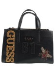 Vorschaubild 1 von Henkeltasche Schwarz Pailletten Biene