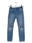 Vorschaubild 1 von Jeans Slim Fit Kinder 116 Blau Katzen-Applikation