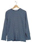 Vorschaubild 1 von Langarmshirt Herren Gr. 36/S Blau Baumwolle Gestreift Casual Alltag