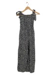 Vorschaubild 1 von Jumpsuit Damen Gr. 36 Schwarz Gepunktet