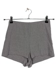 Vorschaubild 1 von Damen Shorts Gr. 36 Grau Basic Rippstrick
