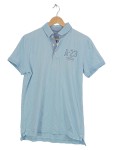 Vorschaubild 1 von Herren Poloshirt Gr. 48 Blau Logo-Print