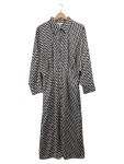Vorschaubild 1 von Blusenkleid Gr. 40 Karomuster Schwarz-Weiß Langarm