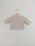 Vorschaubild 2 von Strickjacke Baby Gr. 62 Ringel braun weiß