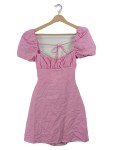 Vorschaubild 1 von Sommerkleid Gr. 38 Pink Puffärmel Schnürung