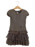 Vorschaubild 1 von Sommerkleid Gr. 110 Braun Rüschen Baumwolle