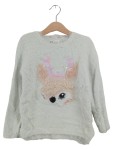 Vorschaubild 1 von Kinder Pullover Gr. 110 Weihnacht Reh Grün