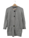 Vorschaubild 1 von Strickjacke Gr. 36 Grau Melange Langarm Knöpfe