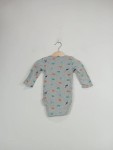 Vorschaubild 2 von Baby Body Langarm Dino Muster Grau 12M