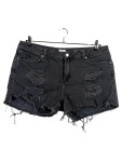 Vorschaubild 1 von Jeans Shorts Damen Gr.44 Destroyed Look Schwarz