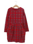 Vorschaubild 1 von Freizeitkleid Gr. 134x140 rot kariert Mädchen