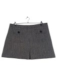 Vorschaubild 1 von A-Linienrock Gr. 48 Tweed Grau Knöpfe