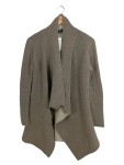 Vorschaubild 1 von Strickjacke Cardigan Damen Gr. 36 Beige Offener Kragen