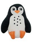 Vorschaubild 1 von Kuscheltier Pinguin Plüschtier 38cm schwarz weiß orange
