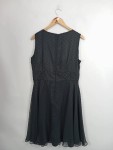 Vorschaubild 2 von Cocktailkleid Gr. 44 schwarz gepunktet ärmellos