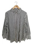 Vorschaubild 1 von Bluse Streifen Schwarz Weiß Oversized Fit Gr. 42