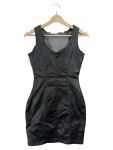 Vorschaubild 1 von Cocktailkleid Gr. 34 schwarz ärmellos figurbetont