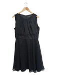 Vorschaubild 1 von Cocktailkleid Gr. 44 schwarz gepunktet ärmellos
