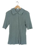 Vorschaubild 1 von Strickjacke Kurzarm Kragen Blau Gr. 40