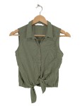 Vorschaubild 1 von Bluse ärmellos Khaki Gr. 164 Viskose