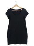Vorschaubild 1 von T-Shirt Damen Gr. 40 Schwarz Basic Rundhals