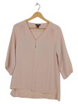 Vorschaubild 1 von Bluse Rosa V-Ausschnitt 3/4 Arm Gr. 34 Elegant