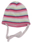 Vorschaubild 1 von Baby Mütze Größe 86 gestreift pink Baumwolle