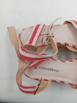 Vorschaubild 3 von Espadrille Gr. 37 rot weiß gestreift Keilabsatz