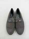 Vorschaubild 2 von Loafer Damen Gr. 38, 5 Grau Fransen Schmucksteine