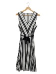 Vorschaubild 1 von Sommerkleid Gr. 38 Streifen V-Ausschnitt Maxikleid