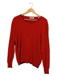 Vorschaubild 1 von Strickjacke Rot Gr. 44 Damen Knopfleiste