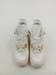 Vorschaubild 2 von Air 4 Basketballschuhe Weiß Gold Gr. 42